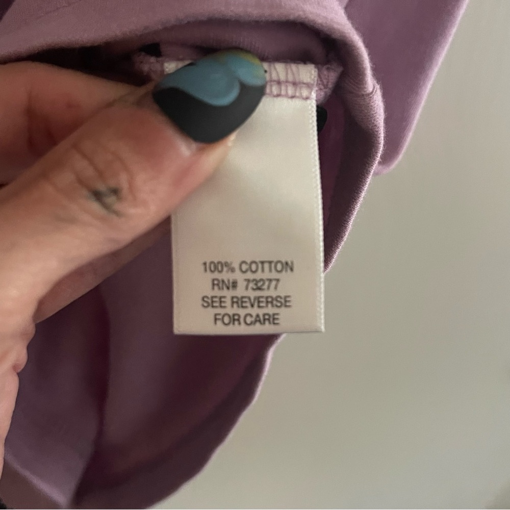 Croft & Barrow Womens Classic Short Sleeve Crew Neck Tee Top Lavender Purple M - Picture 4 of 12